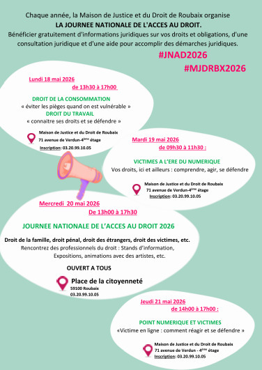 JNAD - JOURNEE NATIONALE DE L ACCES AU DROIT