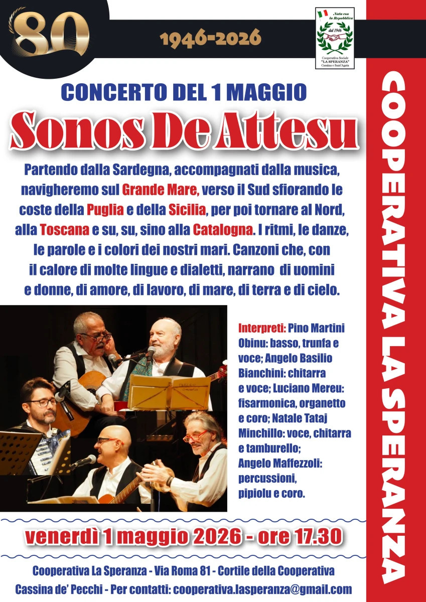 Concerto 1 MAGGIO con i Sonos de Attesu