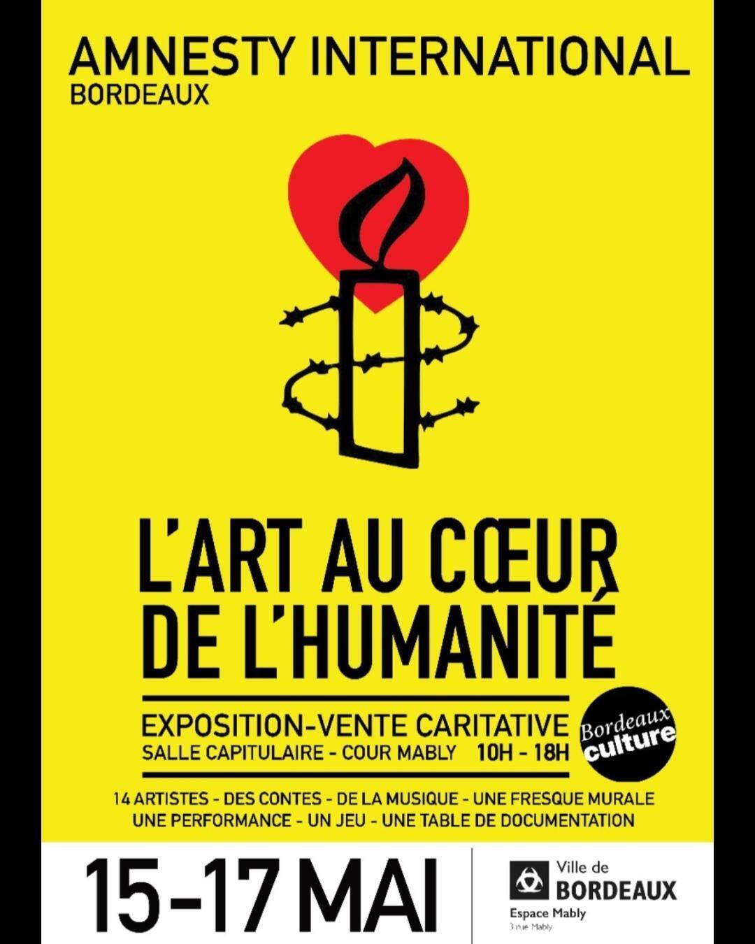 Exposition - Vente caritative : L'art au cœur de l'Humanité