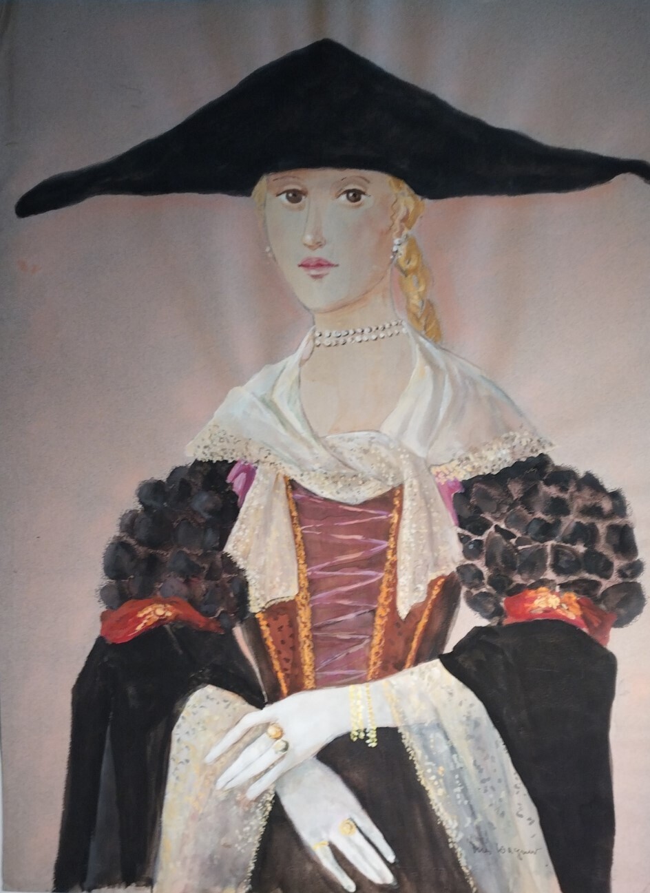 Visite libre de l’exposition " Aquarelles d'Inès Wagner. Visages et costumes en transparence"