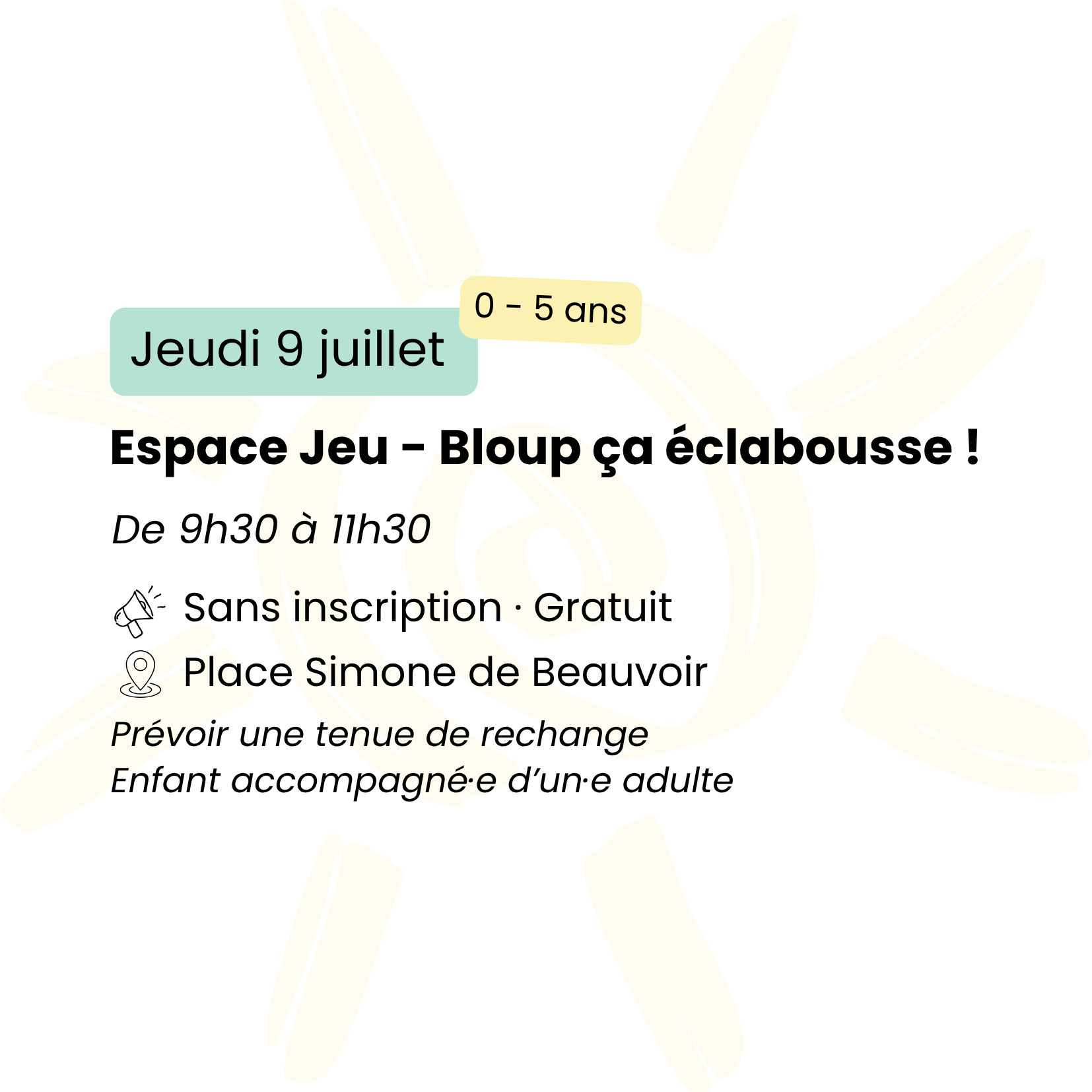 Espace Jeu - Bloup, ça éclabousse !
