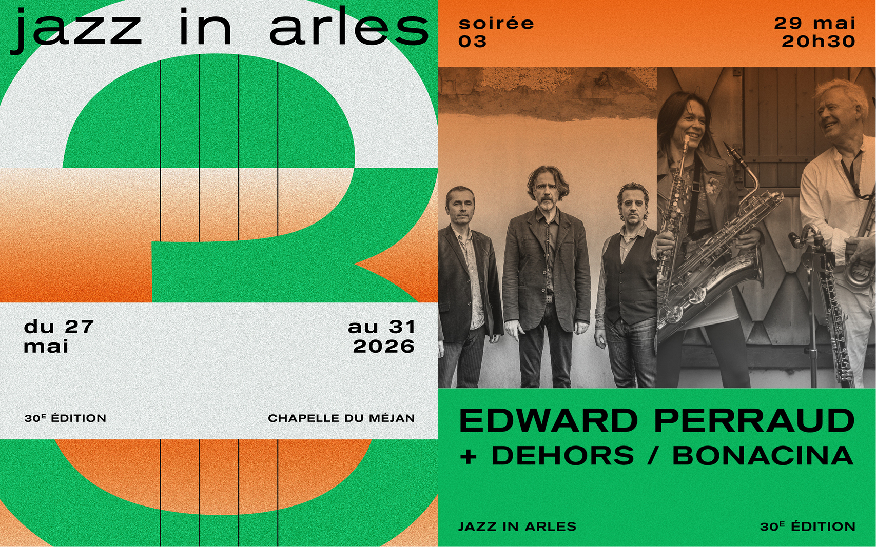 Jazz in Arles - Edward Perraud Trio + Laurent Dehors & Céline Bonacina