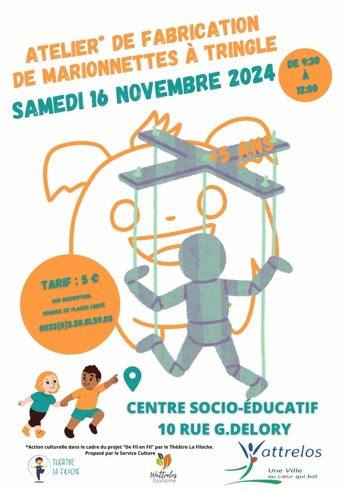 Atelier « Fabrication de marionnettes à tringle » (+5 ans)