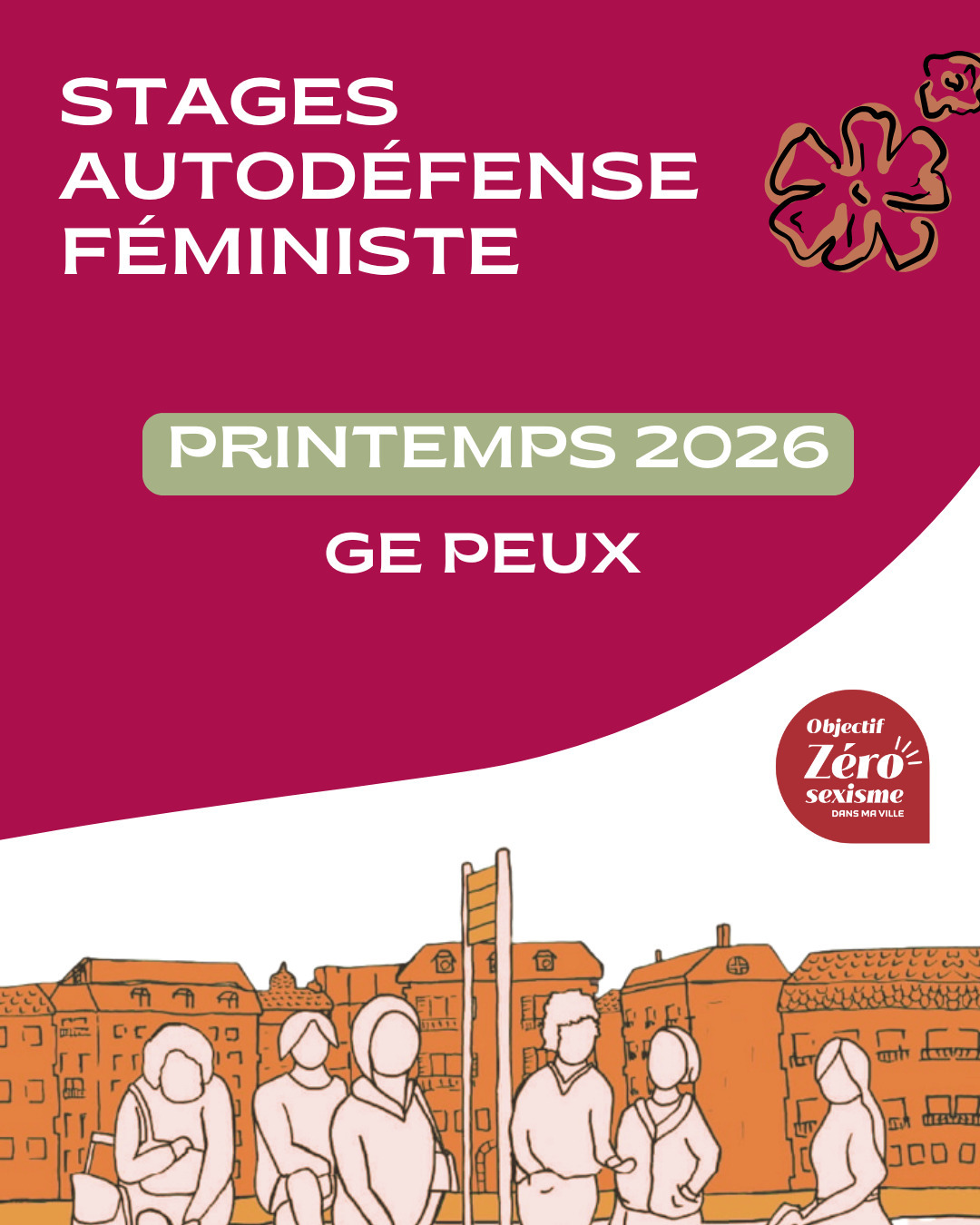 Stage d'autodéfense féministe « Ge peux » - Adultes, dès 16 ans