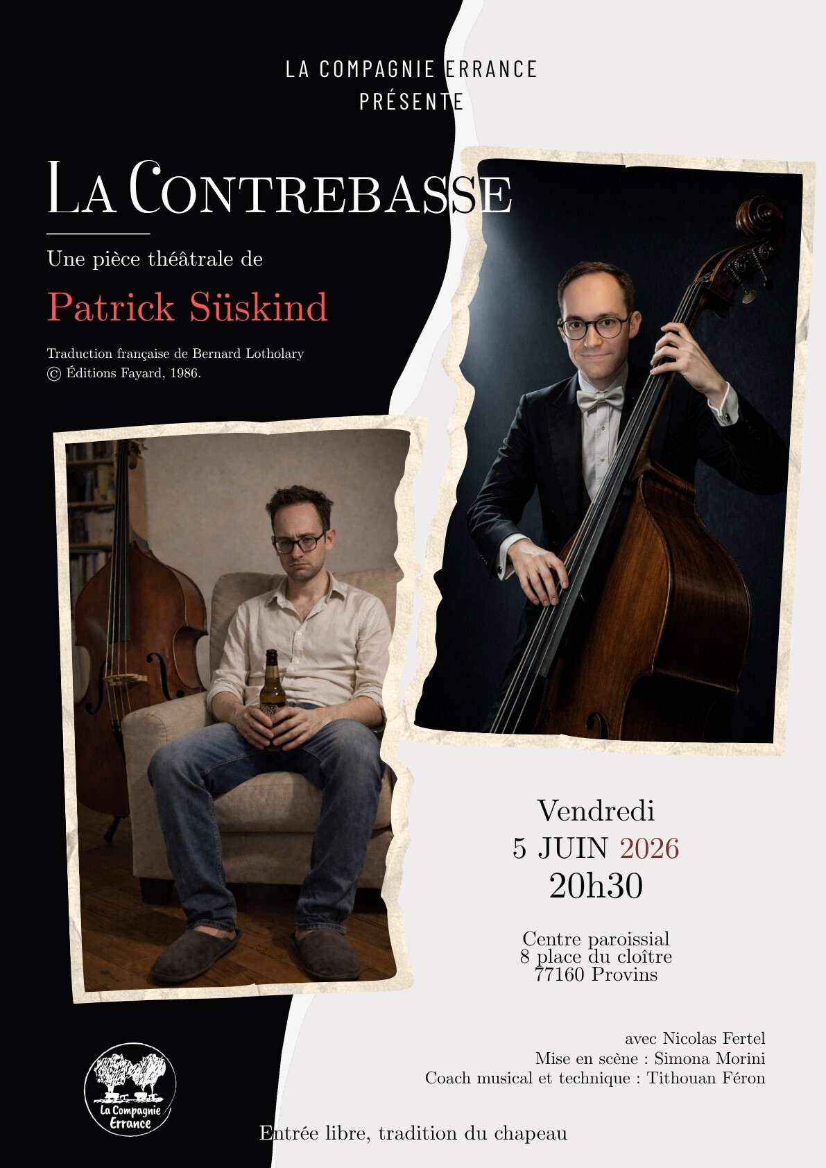 "La contrebasse" - La Compagnie Errance