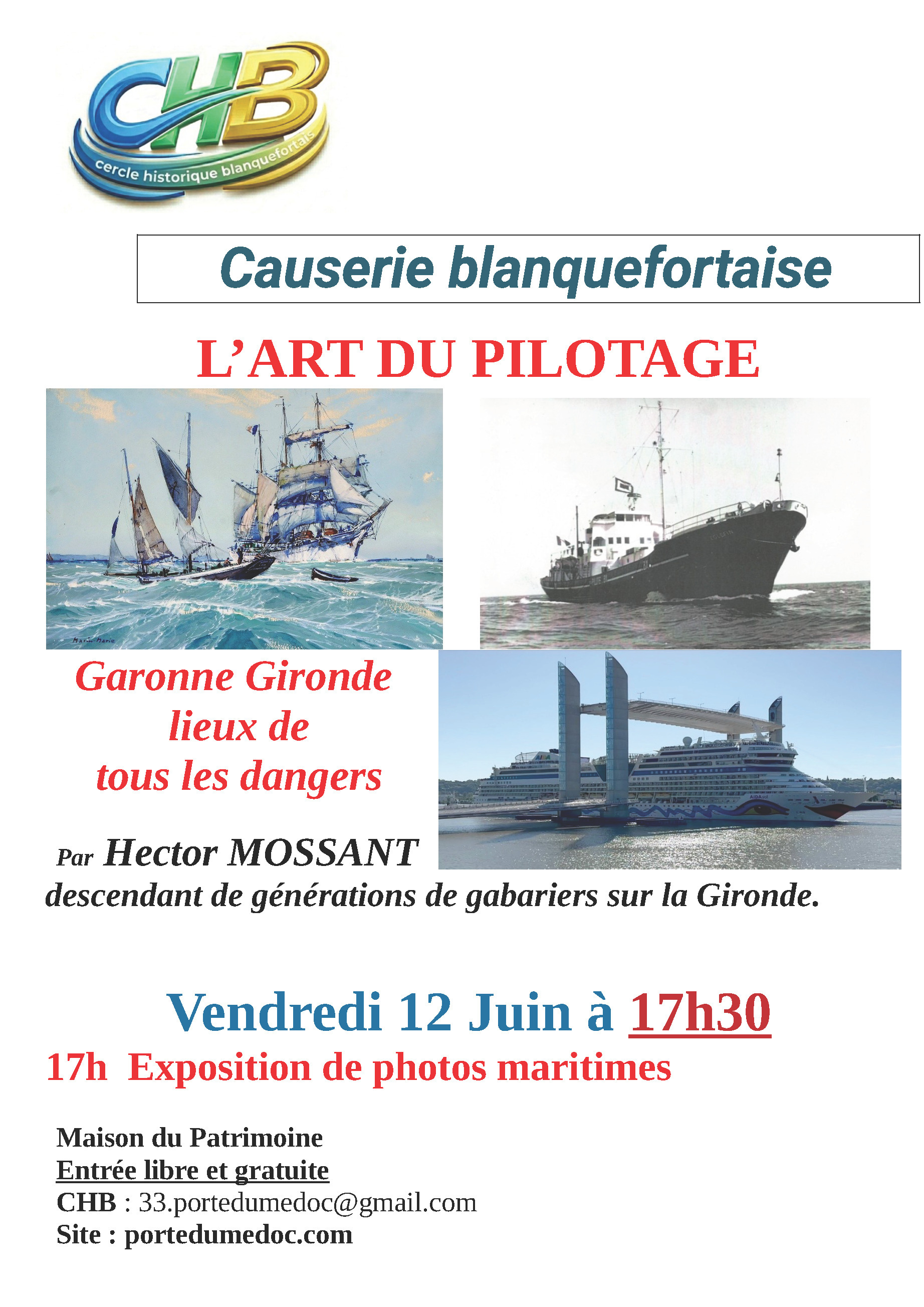 Causerie blanquefortaise : l'art du pilotage