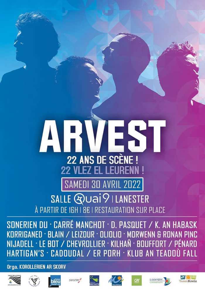 Sonerien Du, Carré Manchot, Oliolio, Pasquet/An Habask, Kilhañ, Korriganed, Blain/Leyzour, Morwenn et Ronan Pinc, Nijadell, Le Bot/Chevrollier, Bouffort/Pénard, Hartigan's, Cadoudal/Er Porh, Klub an…