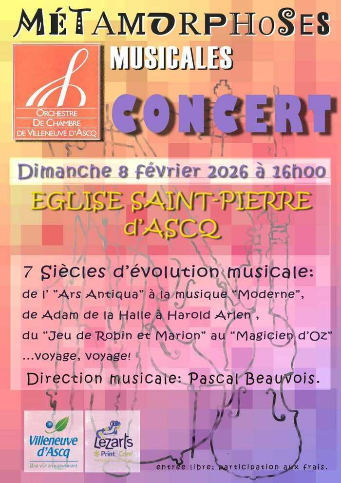 Musical metamorphoses: concert of the Chamber Orchestra of Villeneuve d'Ascq