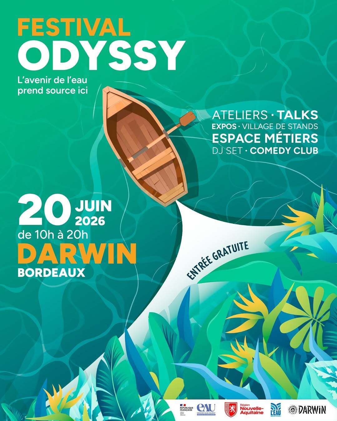 FESTIVAL ODYSSY : l'avenir de l'eau prend source ici !