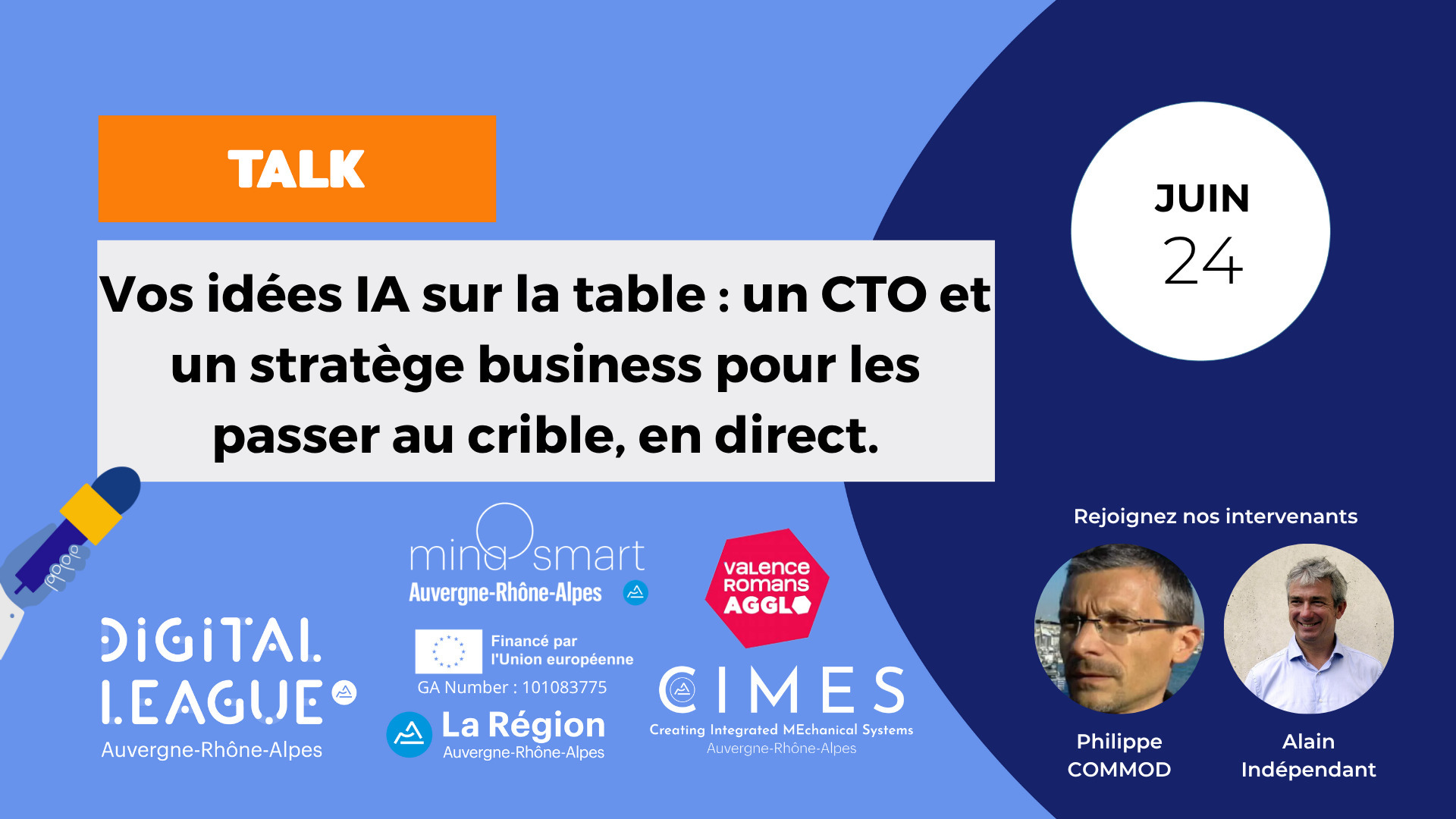 Vos idées IA sur la table : un CTO et un stratège business pour les passer au crible, en direct.