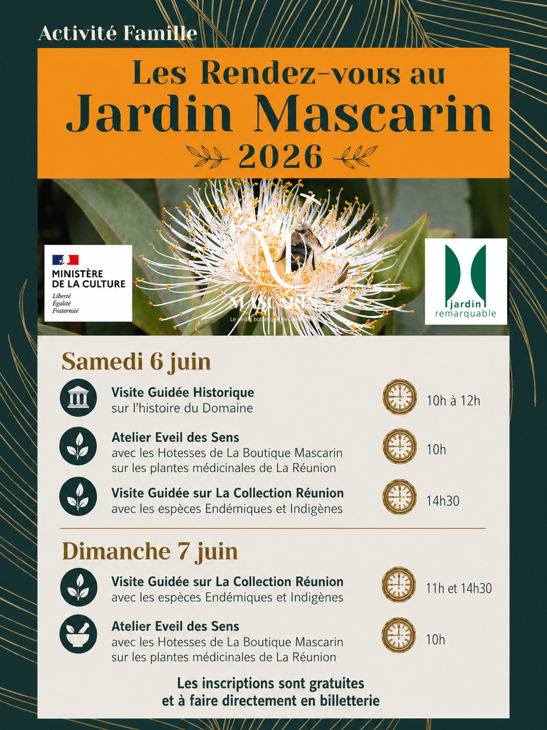 Les Rendez-vous au Jardin Mascarin
