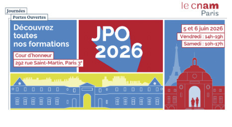 Journées Portes Ouvertes du centre Cnam Paris 2026-2027