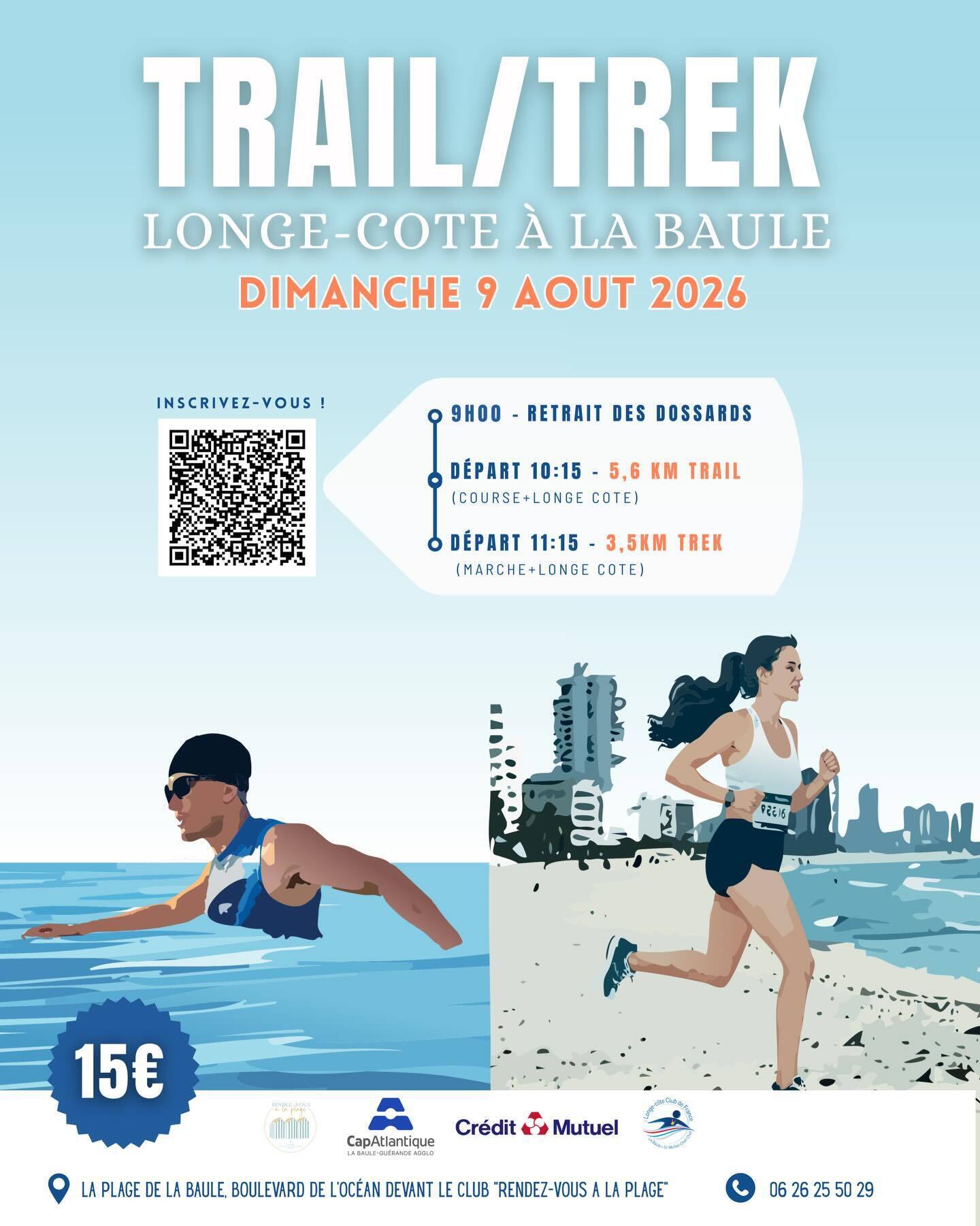 Trail / Trek - Longe-Côte 9 août 2026