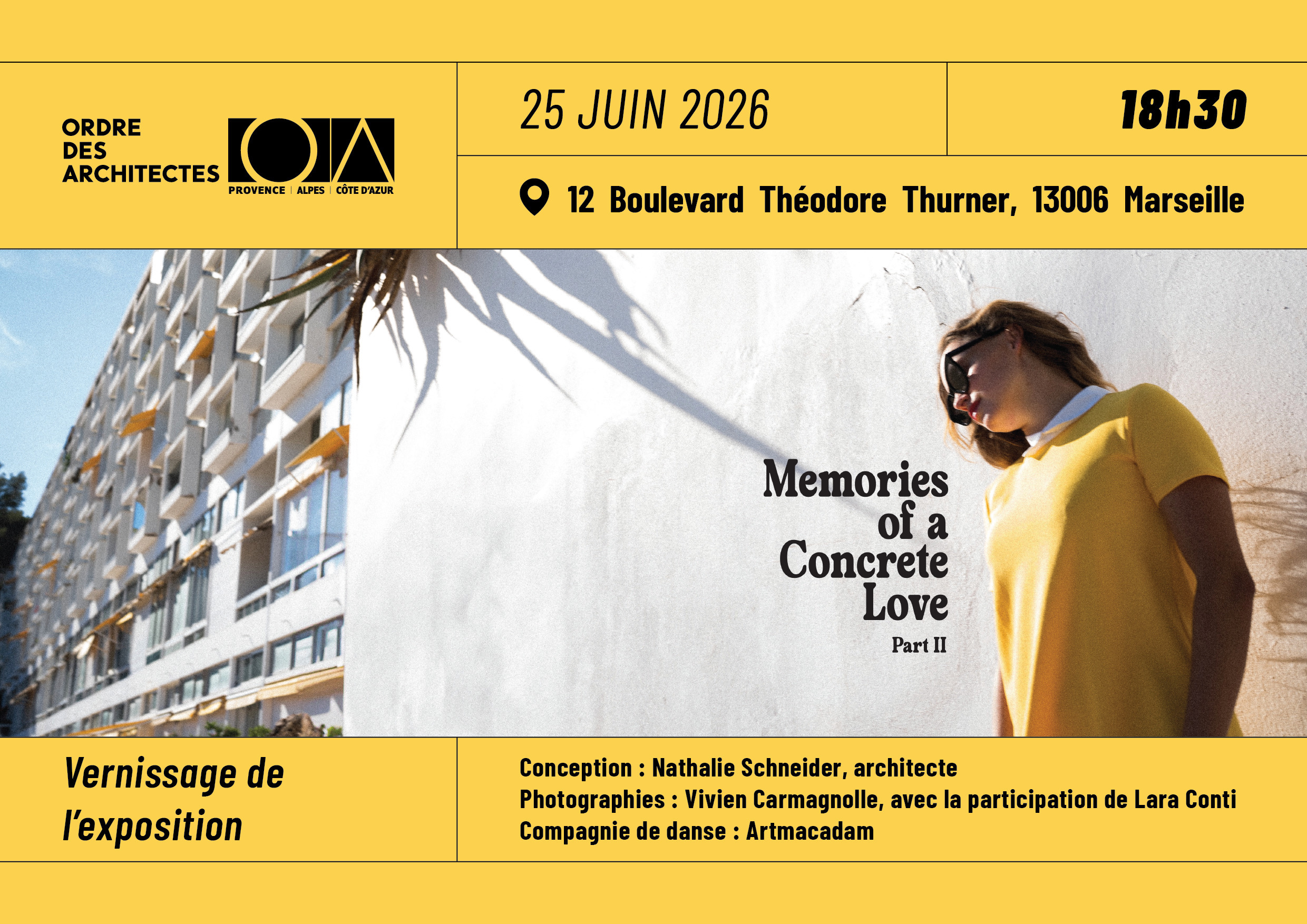 Vernissage de l'exposition "Memories of a Concrete Love. Part II"