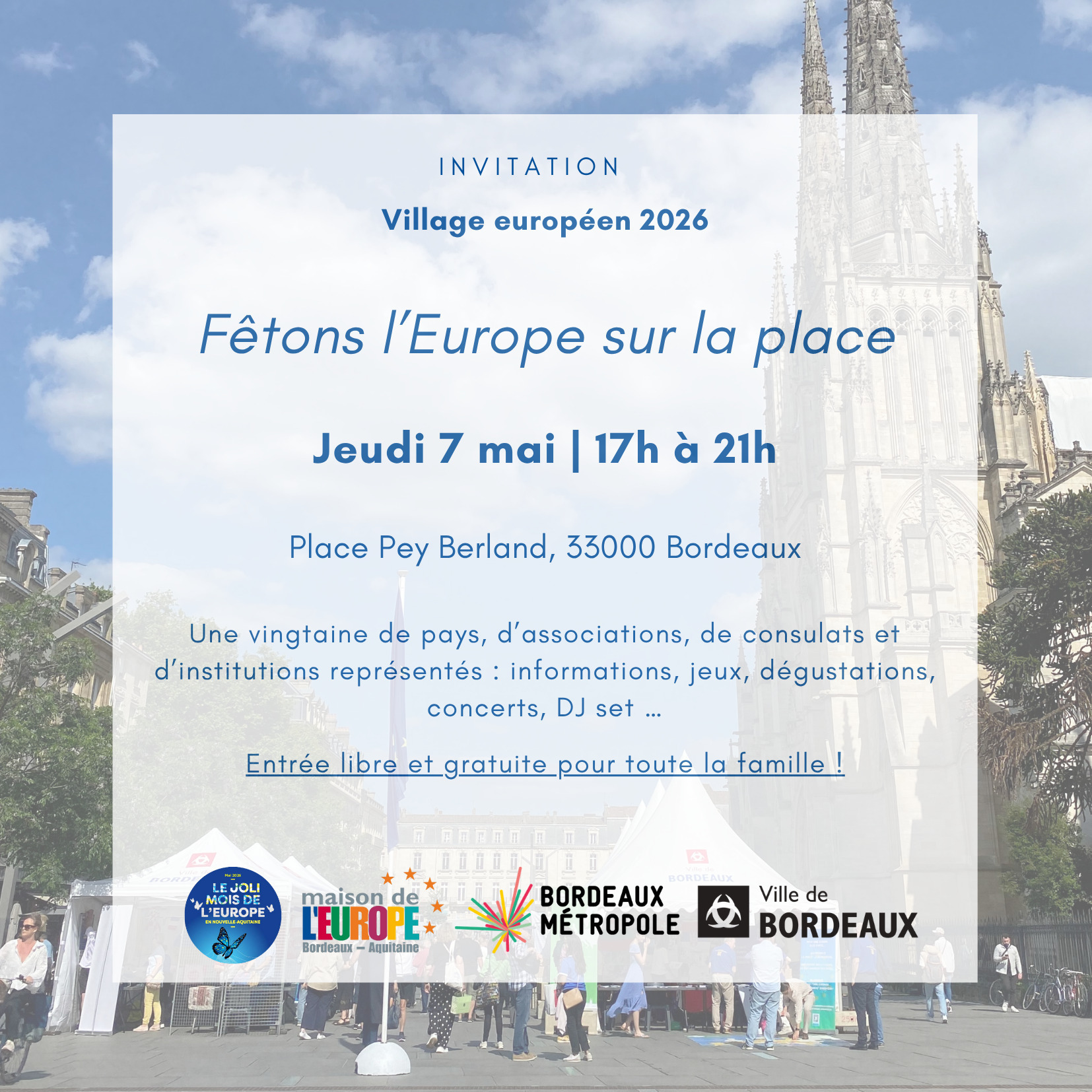 Fêtons l'Europe sur la place !