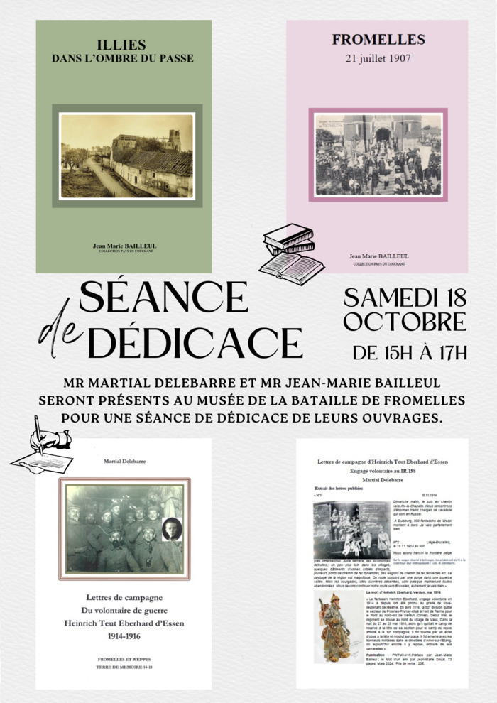 Séance de dédicace par Martial Delebarre et Jean-Marie Bailleul