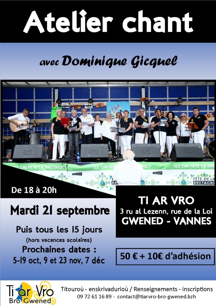 Chants traditionnels en breton, français et anglais
