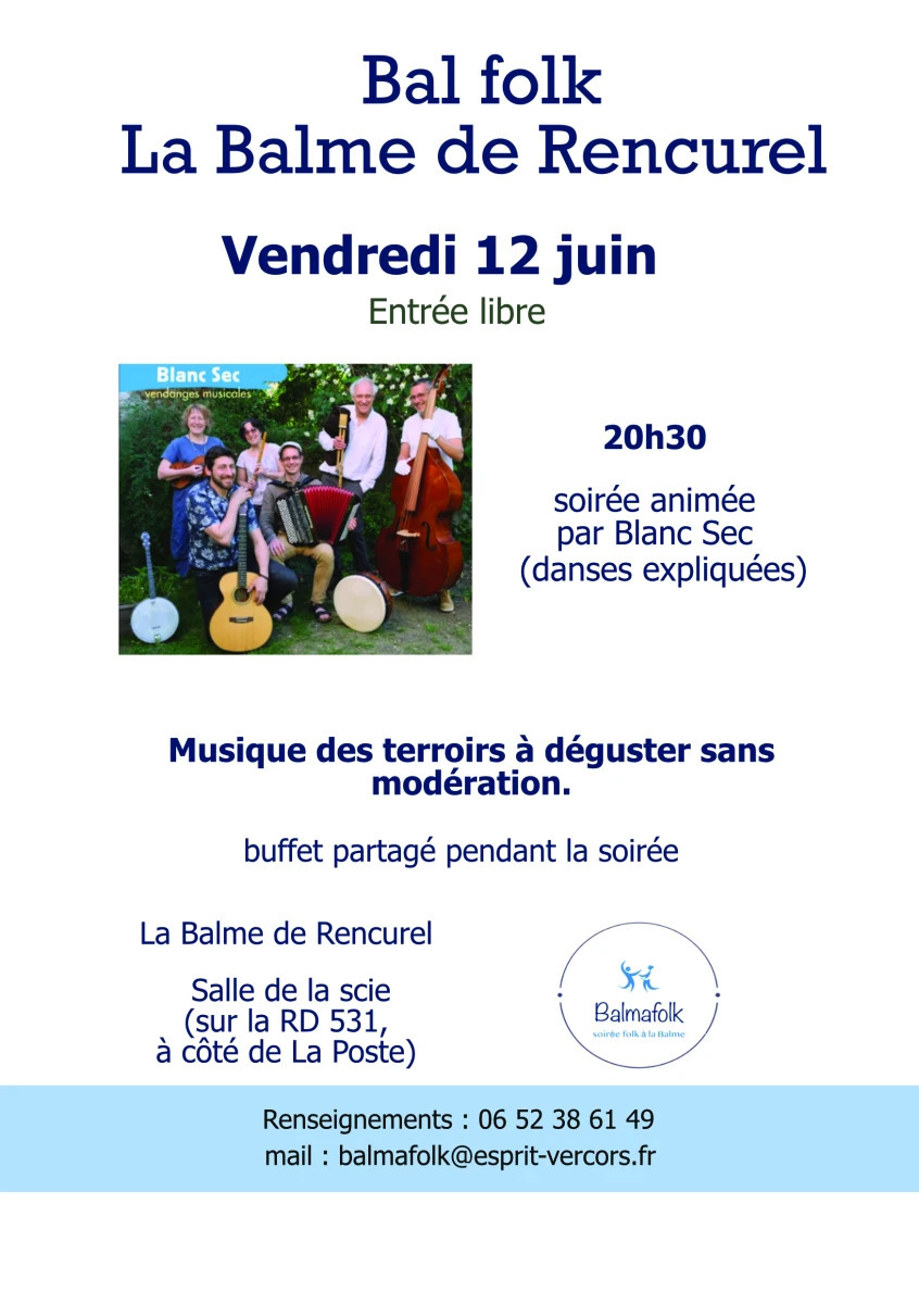Bal folk à la Balme de Rencurel