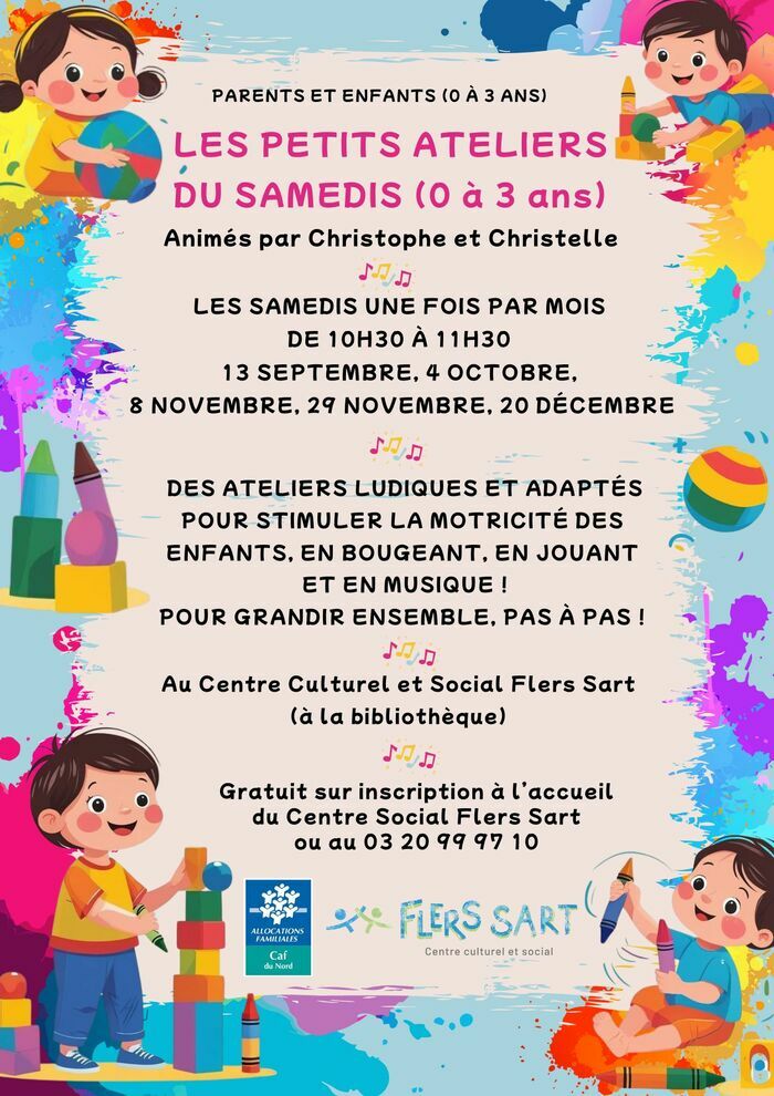 The small workshops on Saturday (0-3 years)