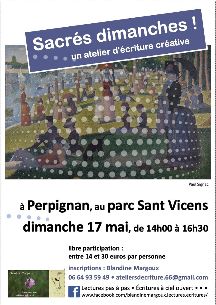 "Sacrés dimanches !" • Atelier d'écriture en plein air