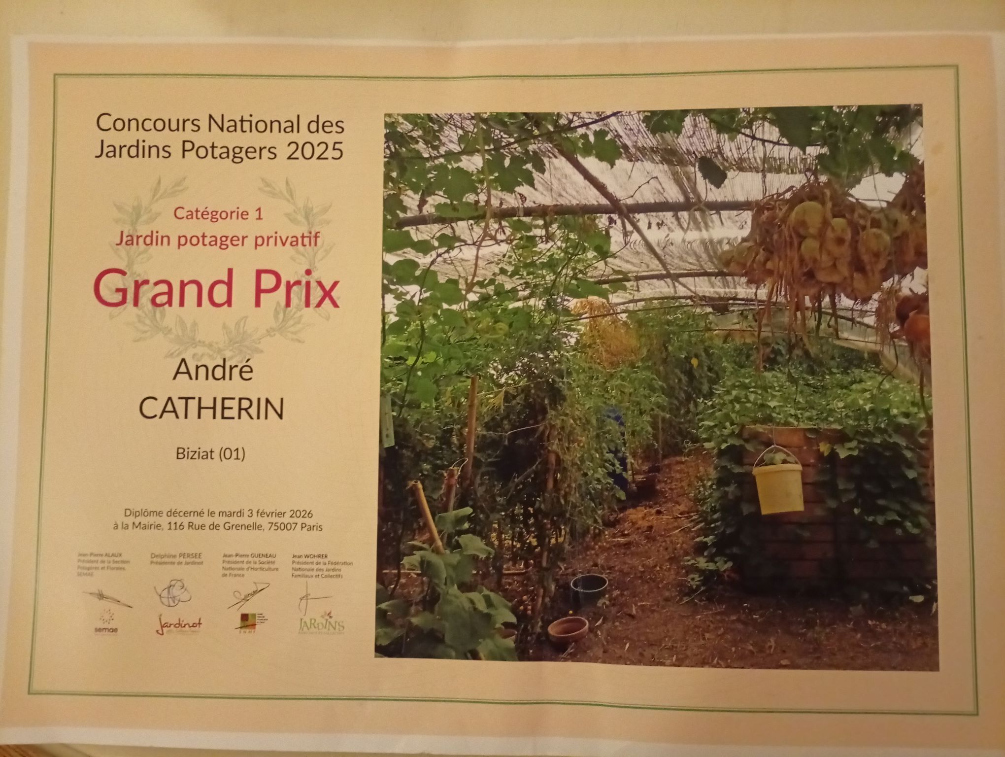 Visite libre du jardin d'André