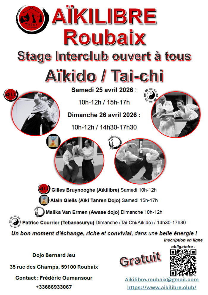 Stage  d'échange Interclub Aikido / Tai-Chi