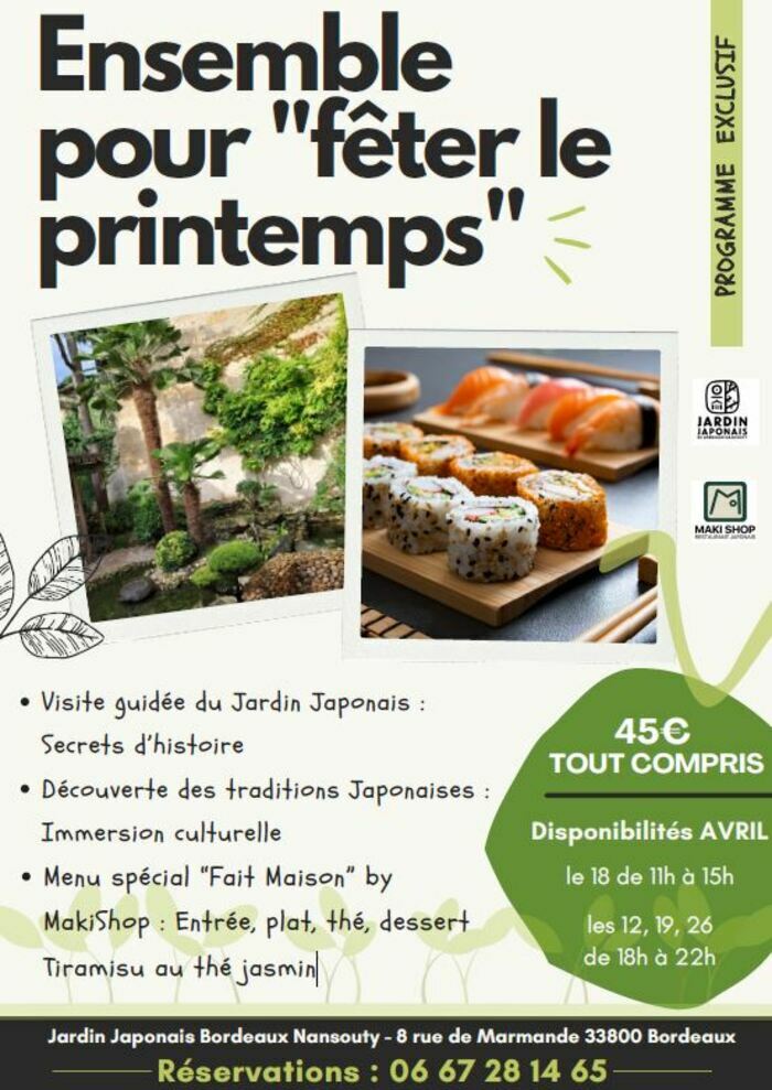 Balade et repas au Jardin Japonais de Nansouty