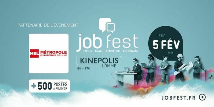 Jobfest partner of the MEL presents its job dating which takes place in Kinépolis