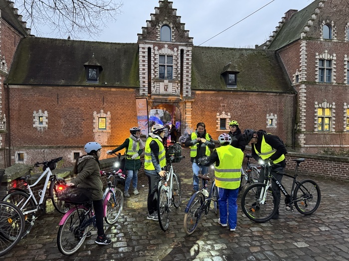 Night bike ride – Château de Flers Christmas Market