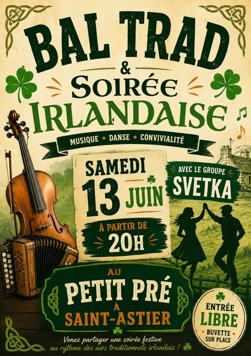 Bal Trad soirée irlandaise