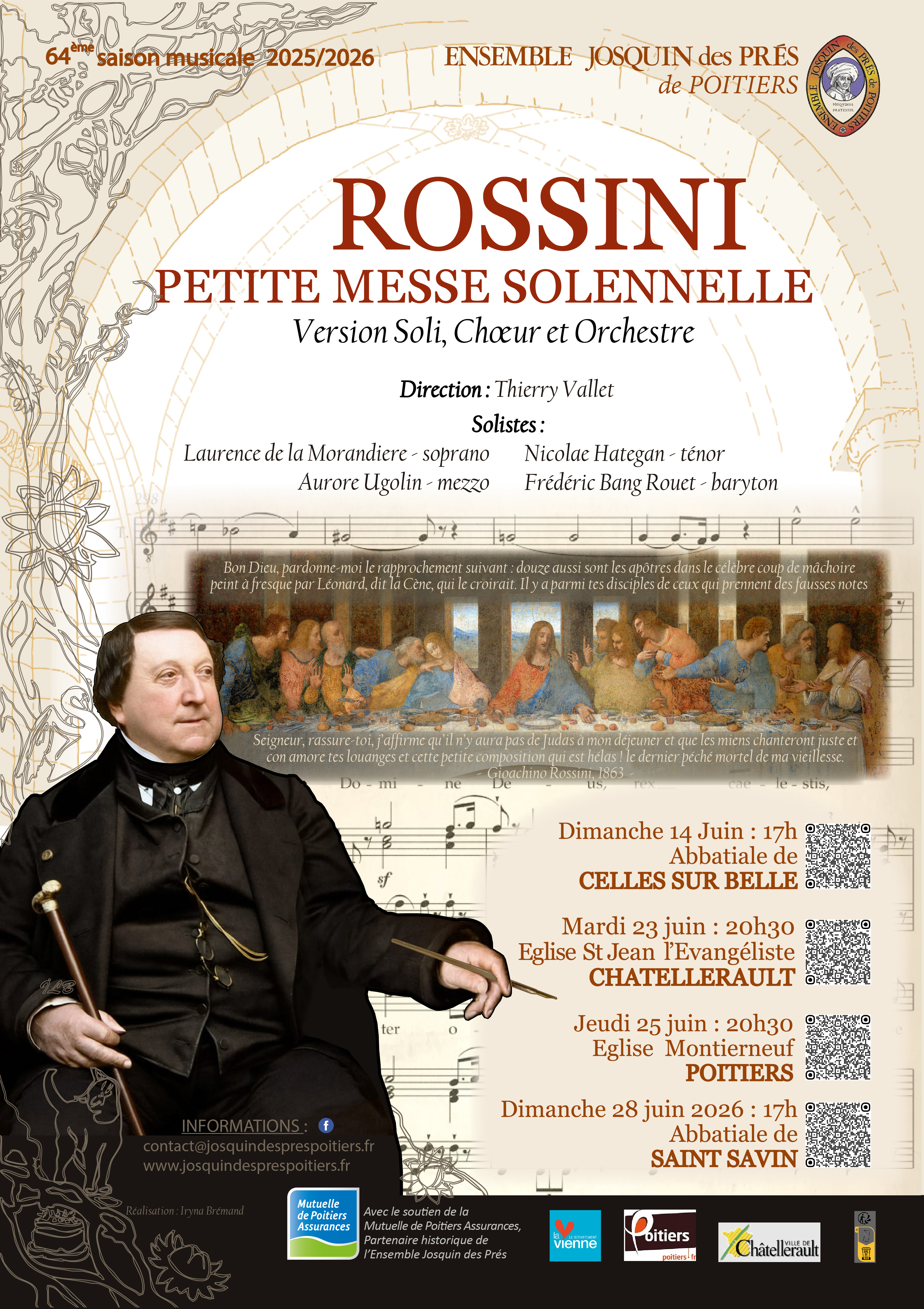Concert de l'Ensemble Josquin des Prés de Poitiers