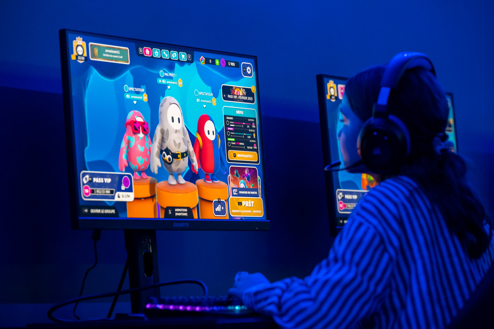 Salle gaming : sessions de jeux vidéo