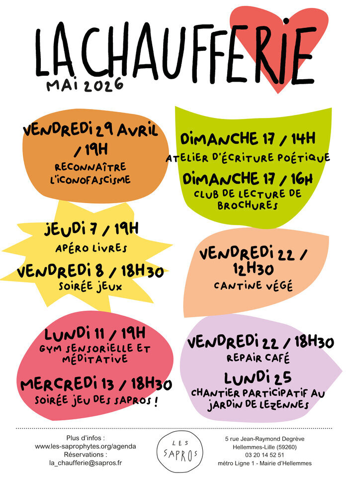 Le mois de mai à la Chaufferie