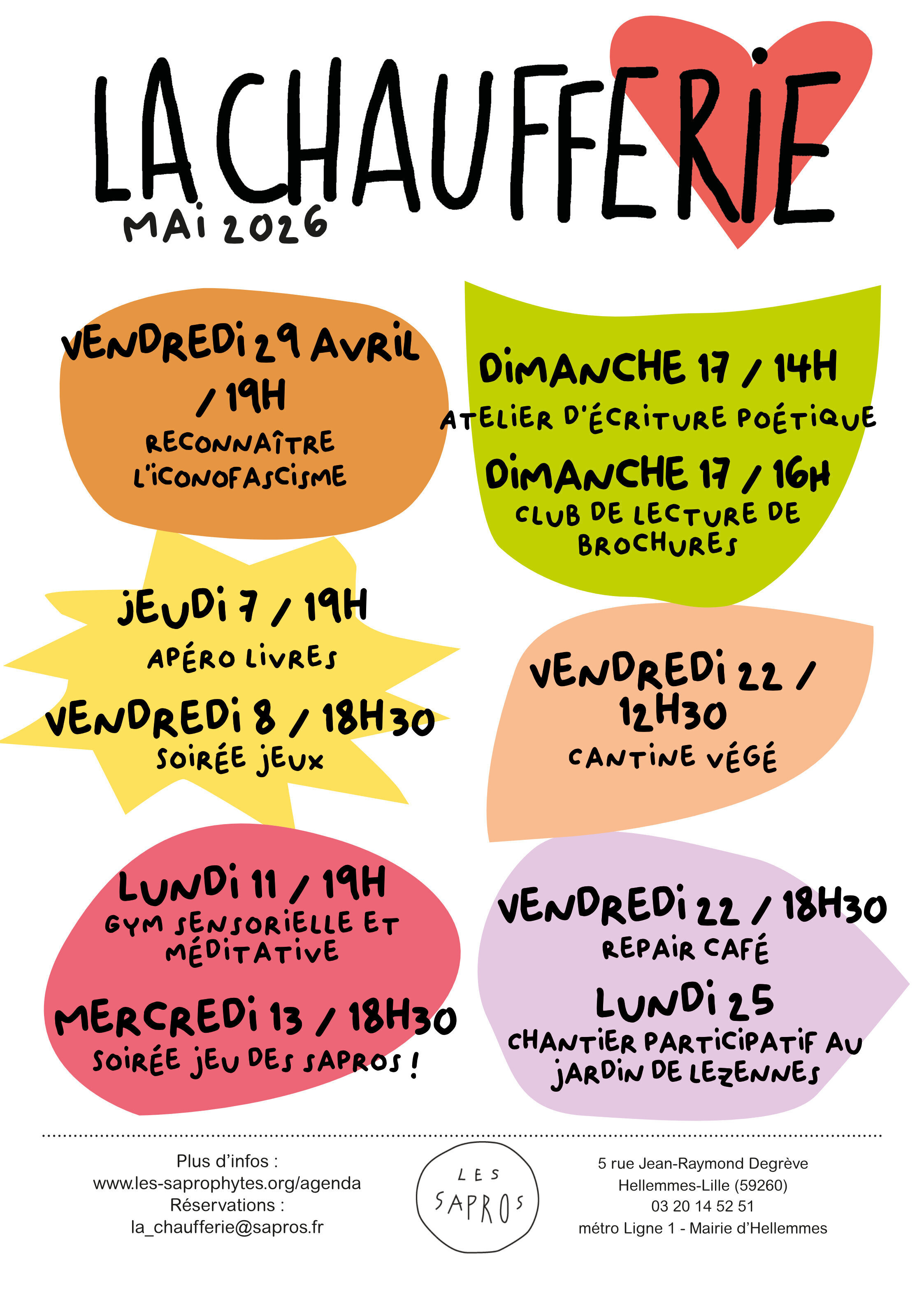 Le mois de mai à la Chaufferie