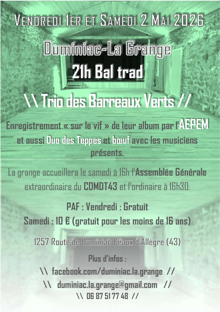 Bal trad Trio des Barreaux Verts