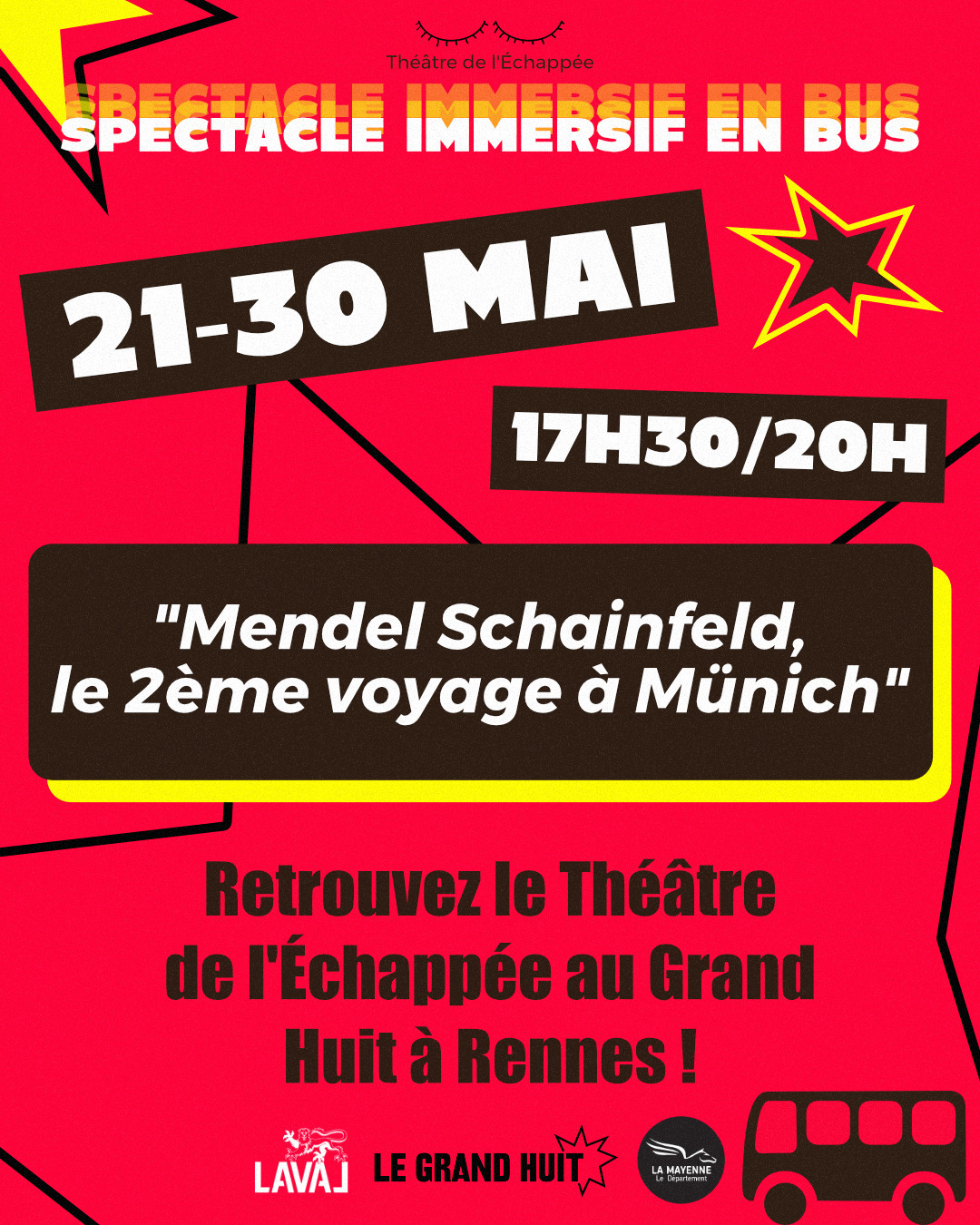 Spectacle immersif en bus au Grand Huit - Rennes : Mendel Schainfeld, le 2ème voyage à Münich