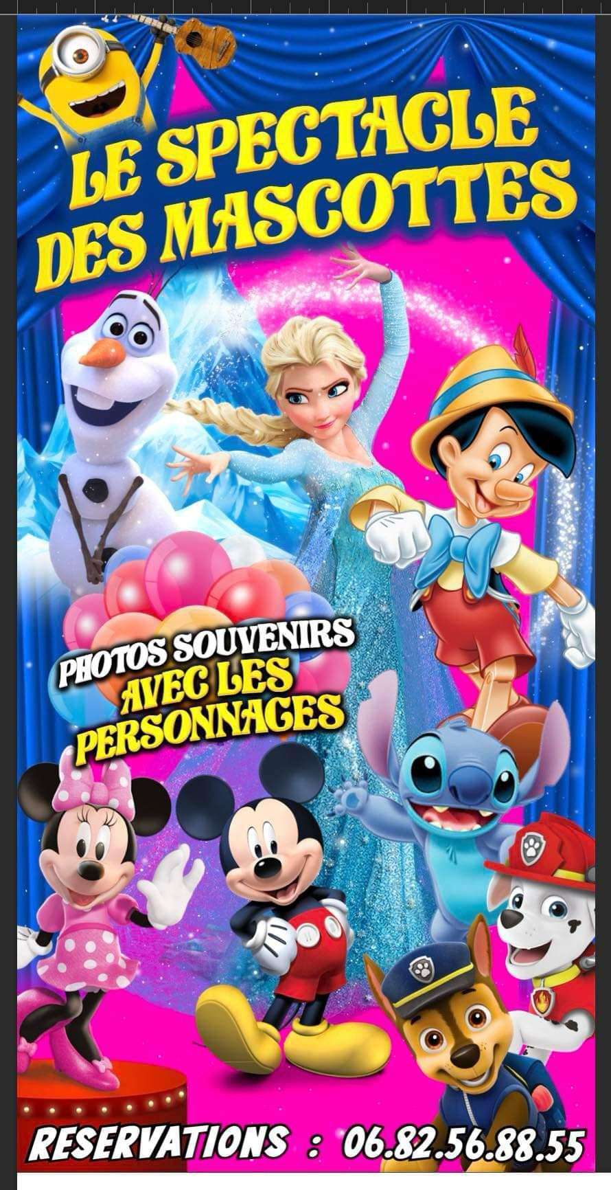 spectacle des mascottes