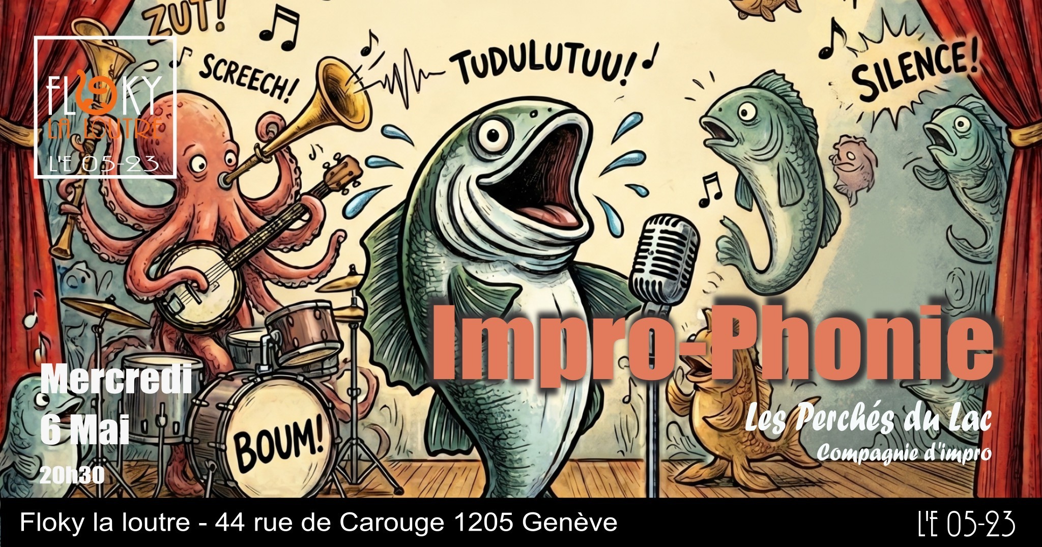 Spectacle d'improvisation des Perchés du Lac : Impro-Phonie: les Perchés montent le Son !