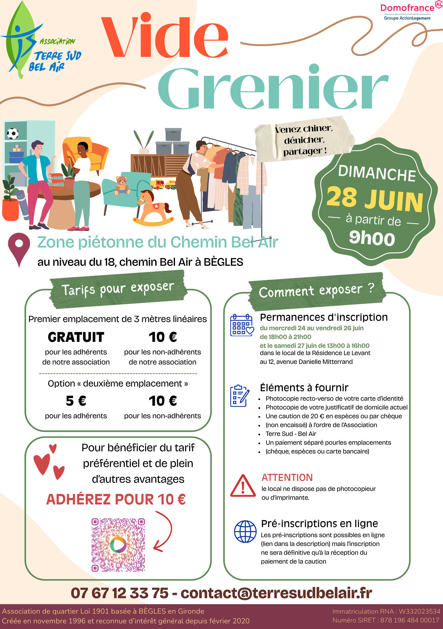 Zone piétonne du Chemin Bel Air