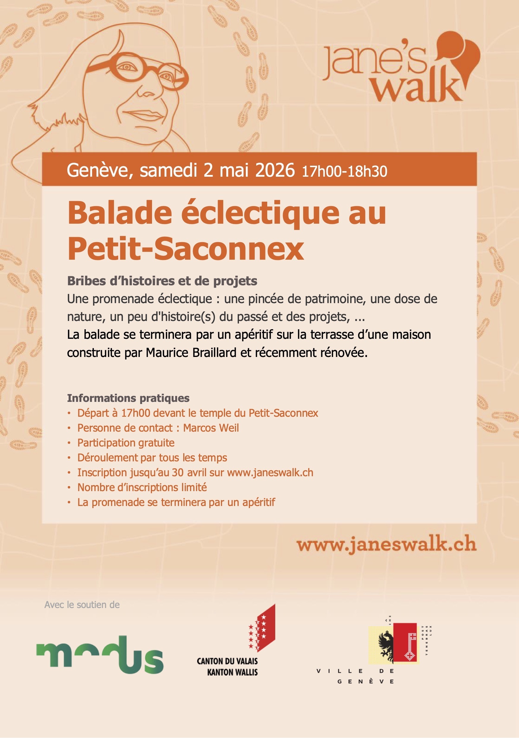 Promenade de Jane : Balade éclectique au Petit-Saconnex