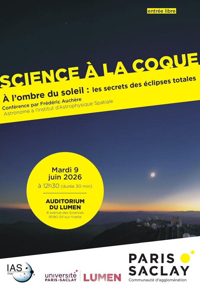 Auditorium, Bâtiment Lumen, 8 avenue des Sciences à Gif sur Yvette
