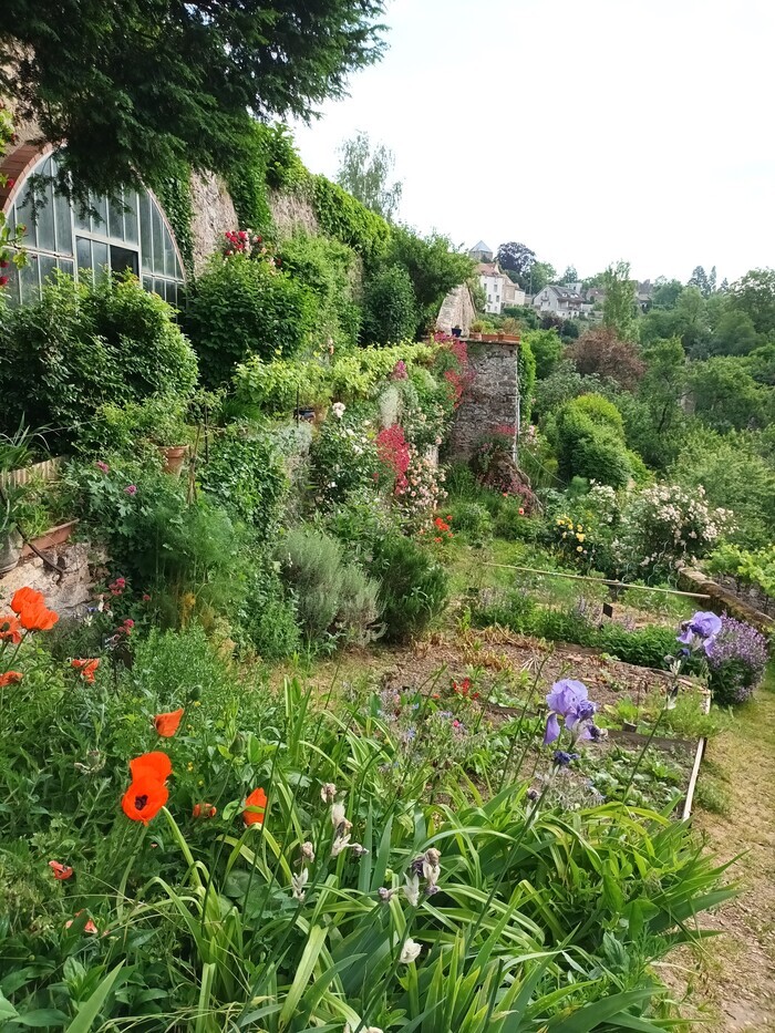 Jardin en terrasse de l'Association Traverses