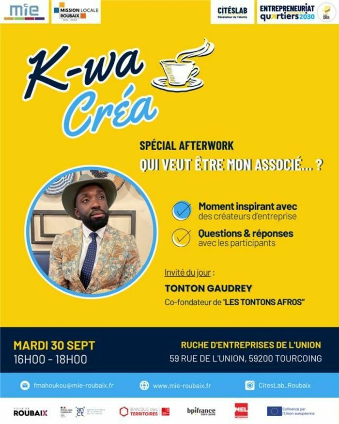 Kwa Créa - Qui veux être mon associé ?