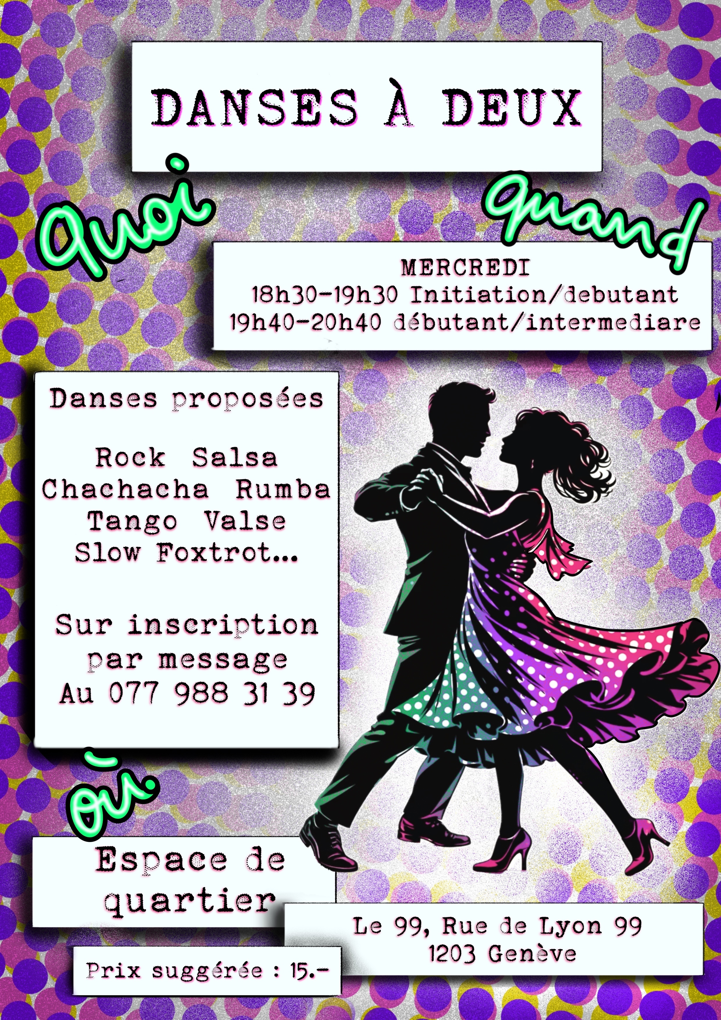 Cours de Danses à deux