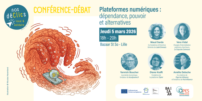 Conférence - débat : plateformes numériques, dépendance, pouvoir et alternatives