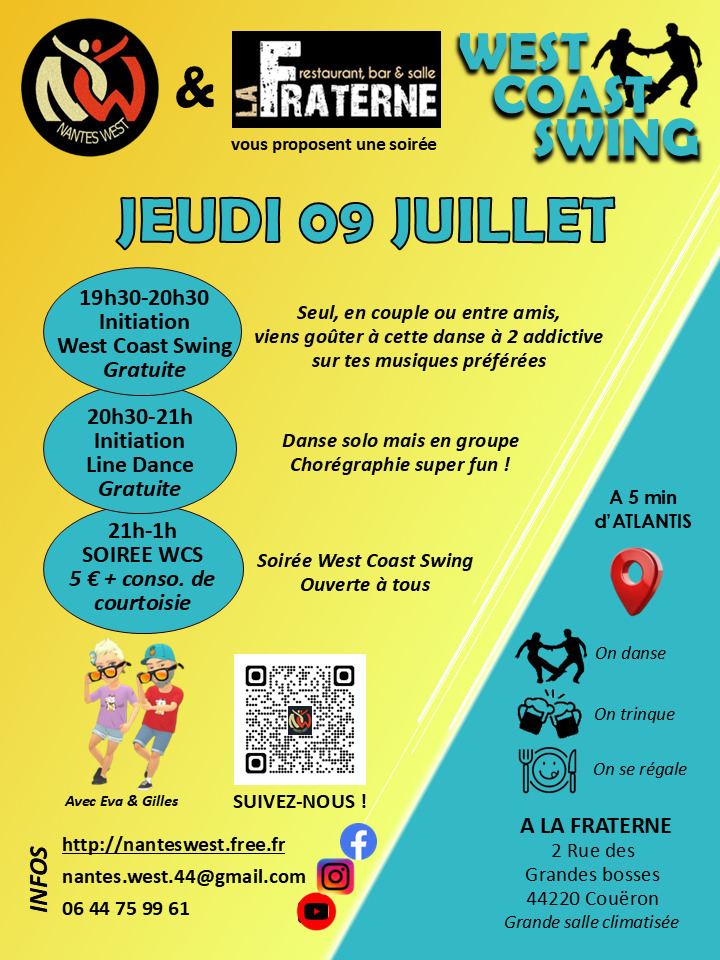 Initiations West Coast Swing & Line Dance + Soirée WCS