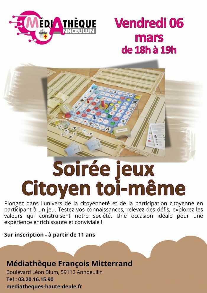 Citoyen toi-même - Soirée jeux ! 🎲