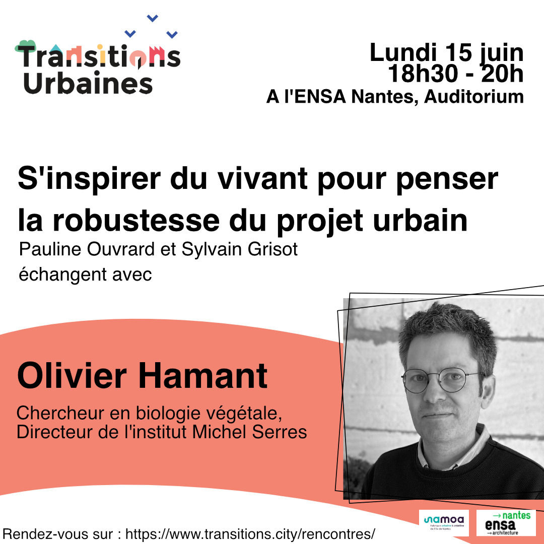 Rencontres des Transitions Urbaines : Entretien avec Olivier Hamant