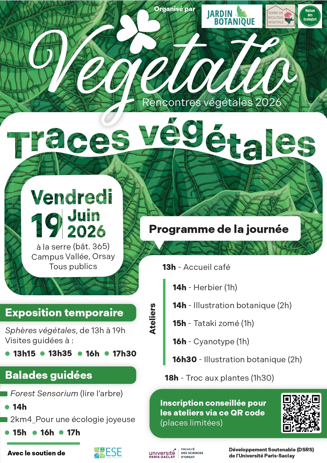 VEGETATIO 2026: venez découvrir les traces végétales !