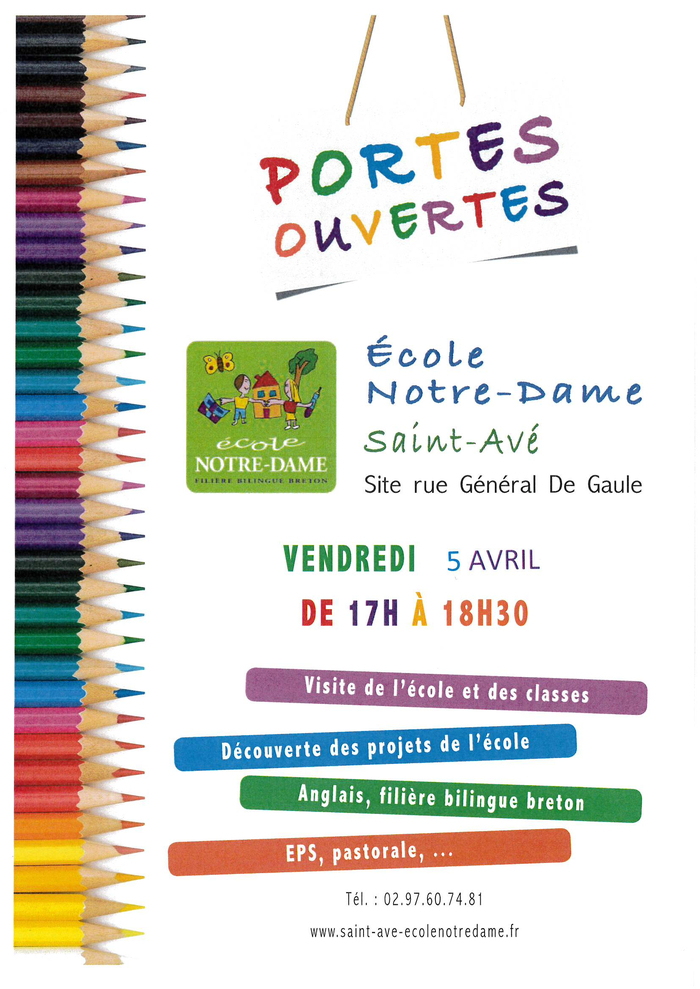 Portes ouvertes Ecole Notre-Dame Saint-Avé